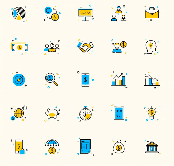 整理分享一些非常精美的icon图标，附加图标源文件！ 密码