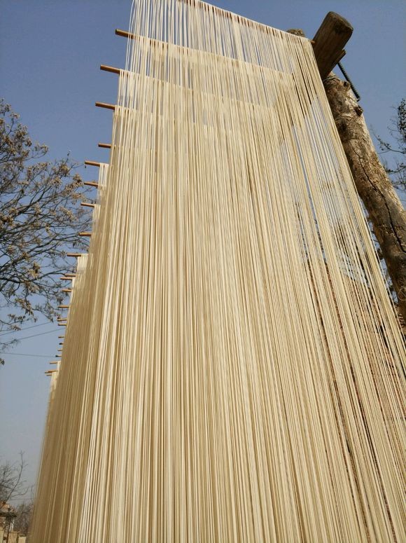 终于知道为什么挂面叫挂面了看起来好壮观