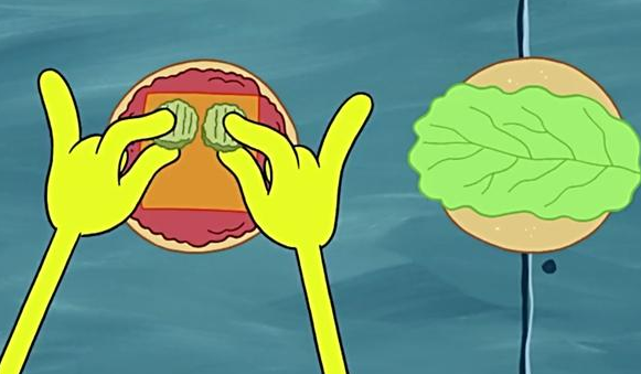 看了这么多年的《海绵宝宝》,现在才发现蟹老板卖的正是蟹黄堡!