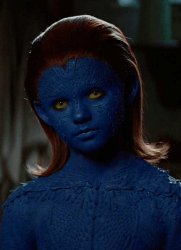 x战警里看不清长相的小魔形女如今长大后颜值更加惊艳了