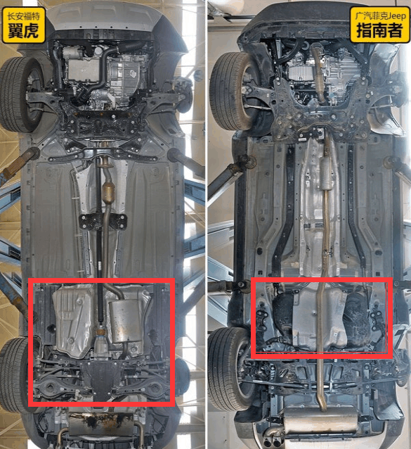 吉利博越的致命缺陷, 底盘杂乱无章, 油箱容易被击穿