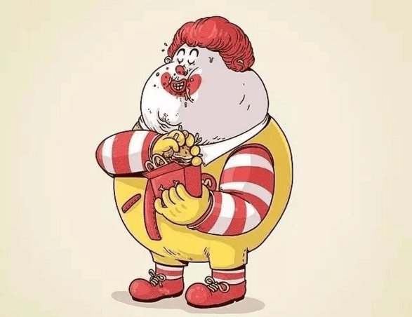 当动漫角色都变胖子皮卡丘丑到认不出麦当劳炸鸡吃多了
