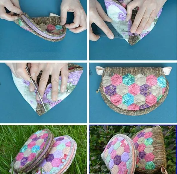 旧衣服做的拼布毯子和包包比商场买的还好看