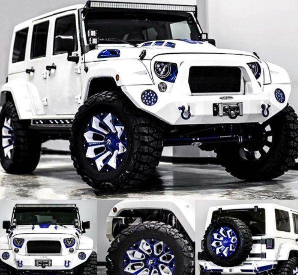 爆改纯白色jeep牧马人,最养眼的色调,女神的大爱!