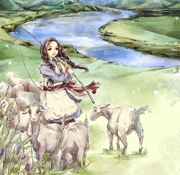 图片来源于网络(1)很久很久以前,有一个牧羊女.