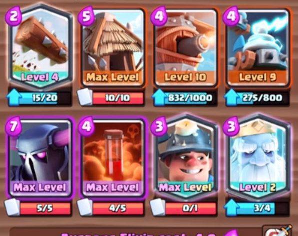 皇室战争胜率75的两套大皮卡卡组完美的冲杯组合