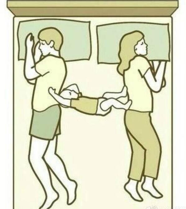 夫妻睡姿原来可以揭示和宝宝关系亲密程度,最后一张爸爸想哭