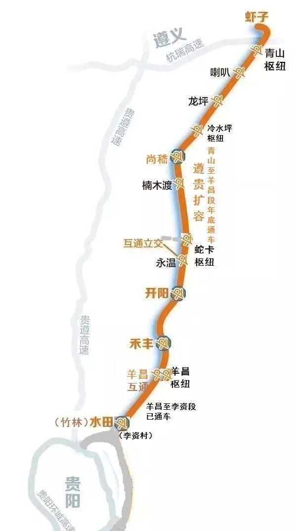 看贵州第一条全程双向六车道高速公路"真容"