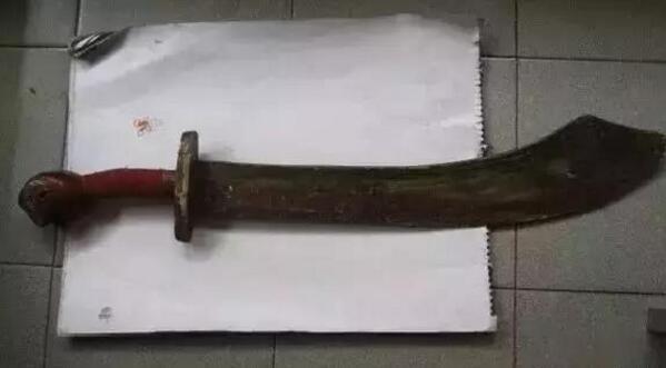 古代行刑的刀照片图片