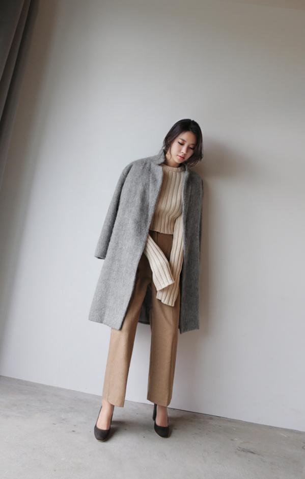 一见钟情,6套毛衣搭配阔腿裤,穿上以后秒变温柔小仙女