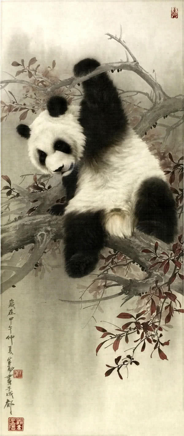 工笔走兽画家王申勇作品!__财经头条