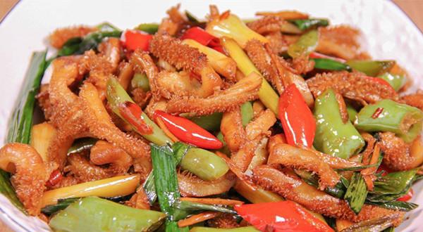 双椒炒牛肚丝,好吃到勾魂