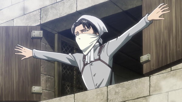 在《进击的巨人》中,利威尔兵长有严重的洁癖,一定要把房间打扫得干