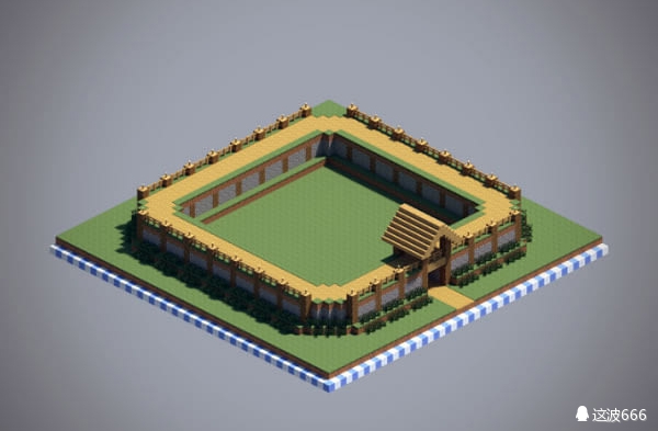 我的世界:学会这6种精美的围墙设计,让你的建筑更加高大上!