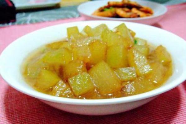 白油焖冬瓜的标准做法