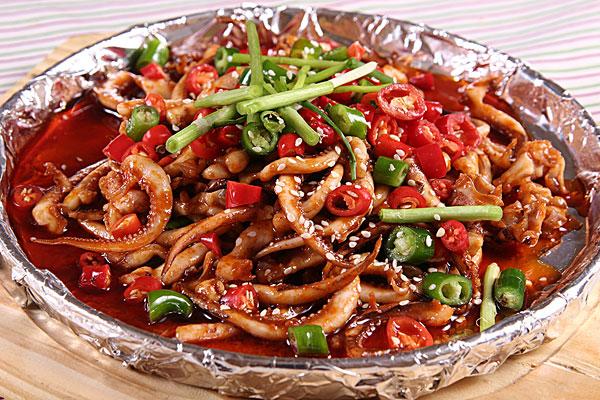 让你回味无穷的经典小吃-铁板鱿鱼