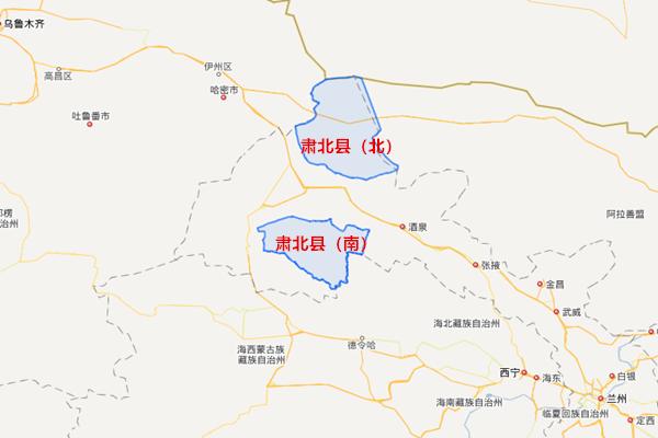 肃北县地图肃北县城肃北县辖地,原分属玉门,安西,敦煌三县,1937年设立