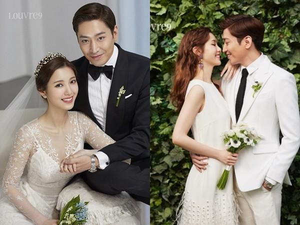 韩团「神话」队长eric(文晸赫)1日在首尔举办婚礼,迎娶小12岁的新娘罗