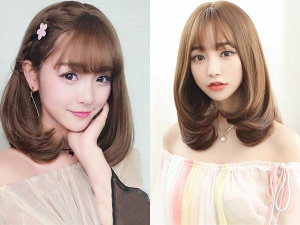 齐肩中短发梨花头发型, 内扣烫卷设计修颜减龄又时尚