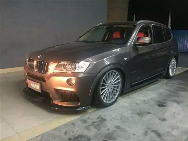 宝马x3改装气动避震悬挂,改装得走心,suv也有春天