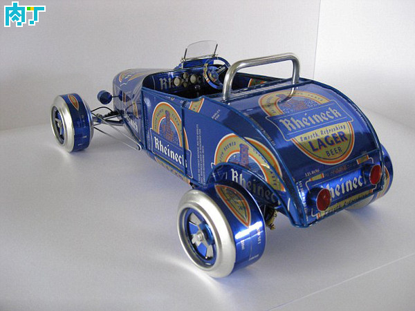 易拉罐喝完就扔太可惜,用它改造汽车模型一个值几百块