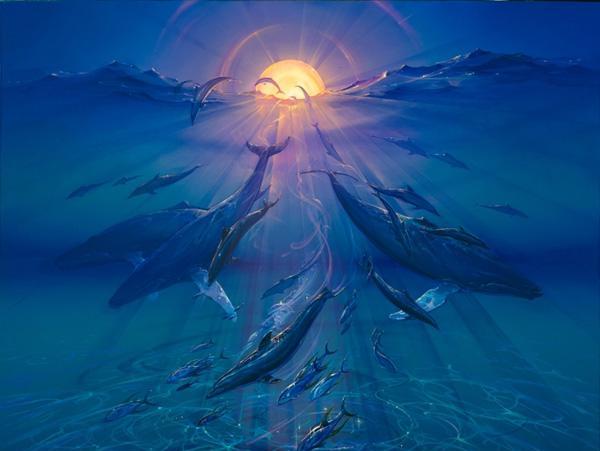 这位美国超现实艺术家的海洋世界太震撼了,想象力真的很丰富