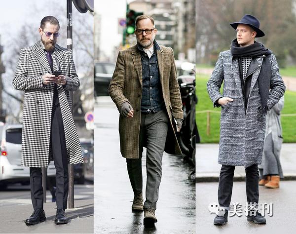 复古英伦风格纹大衣,这样穿搭才是潮男的正确打开方式