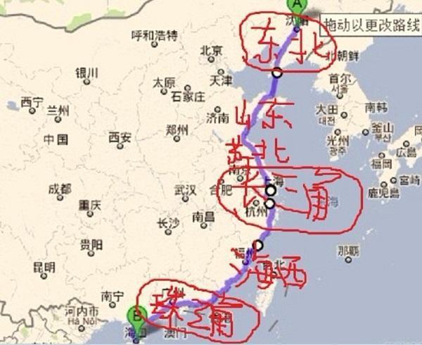 唯一贯通"东南沿海"地区的高速公路