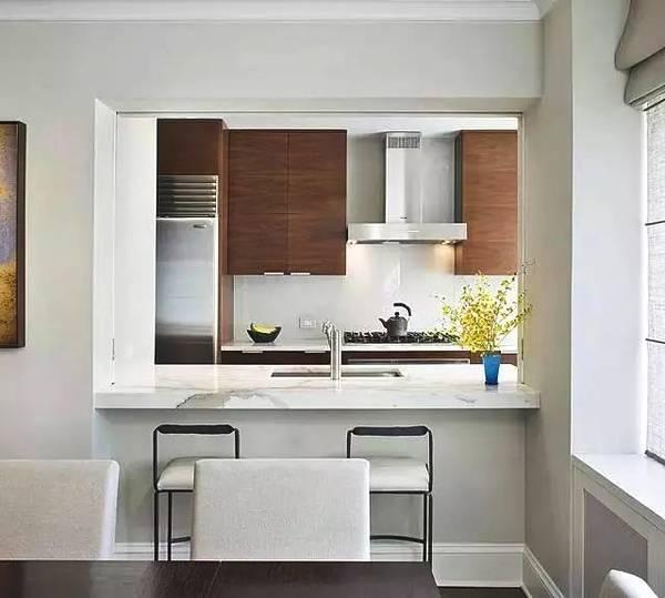 厨房开窗的n种形式,半开放式也很有格调