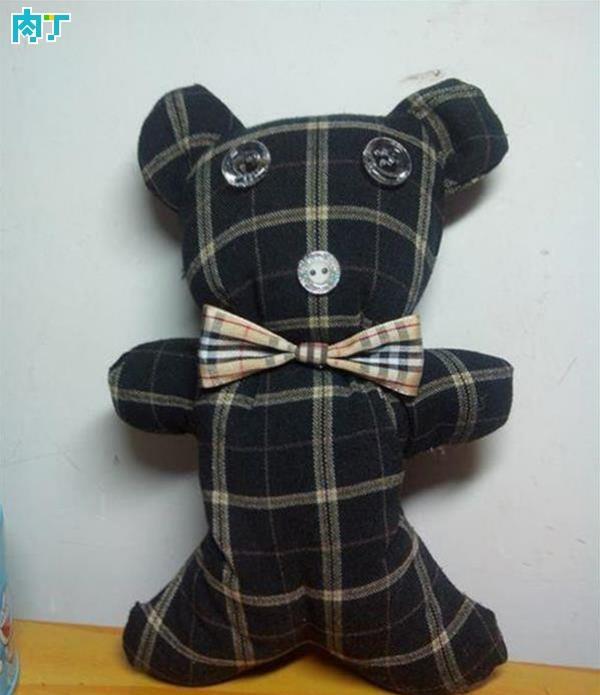 diy旧物改造旧衣服做玩偶小熊的方法图解