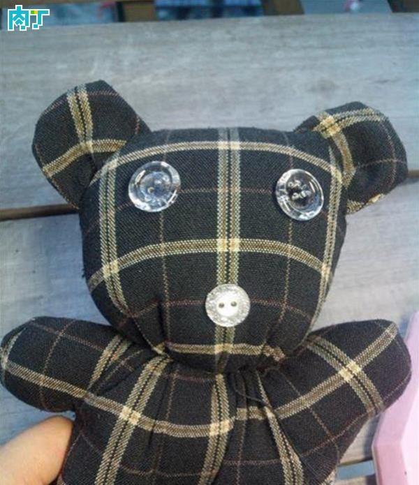 diy旧物改造旧衣服做玩偶小熊的方法图解