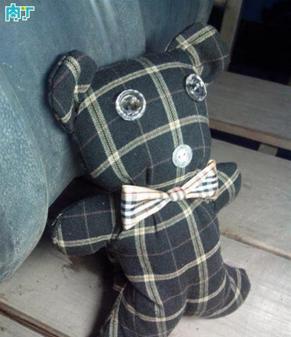 diy旧物改造旧衣服做玩偶小熊的方法图解