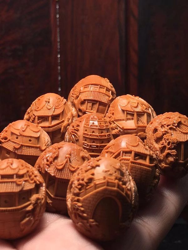 一休阁核雕:核雕精品-「苏州园林」