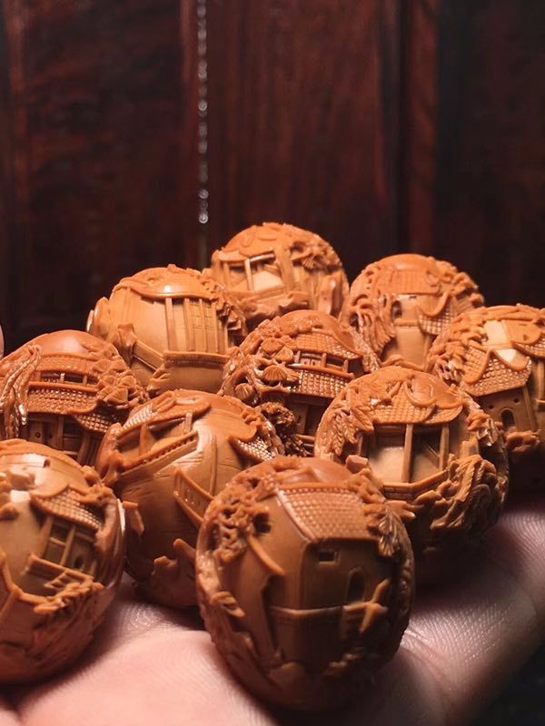 一休阁核雕:核雕精品-「苏州园林」