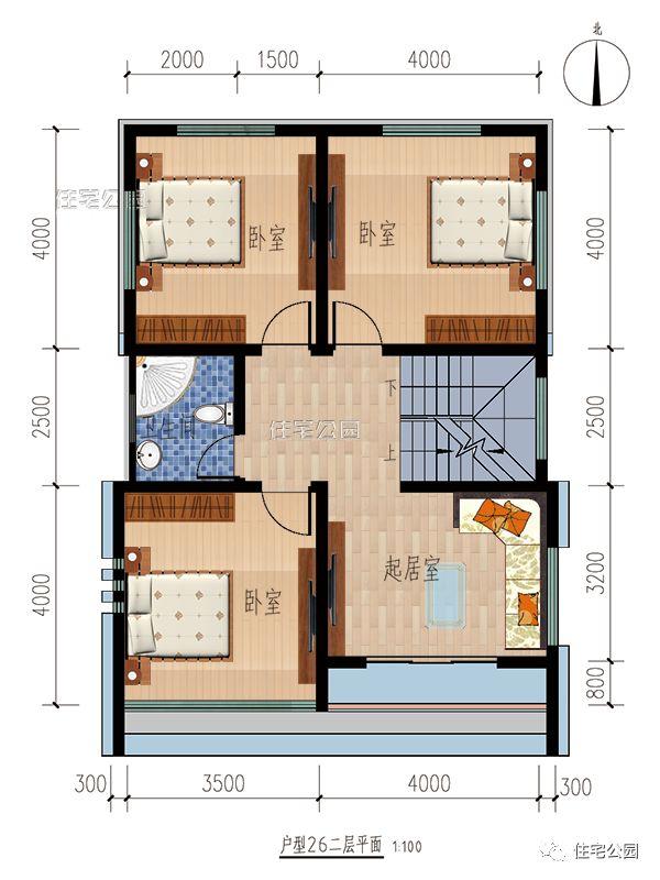 3套小户型农村别墅,7米面宽也能建豪宅,3层25万就能建好!