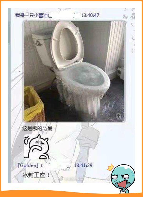 坐在结了冰的马桶上拉屎,你们试过么?