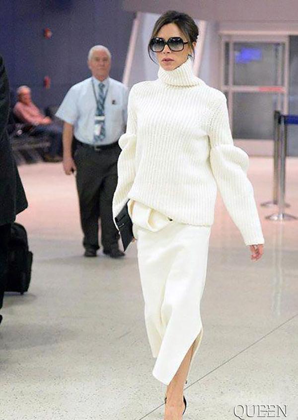 白毛衣搭配丨有一场白色暖流即将来袭,还不快