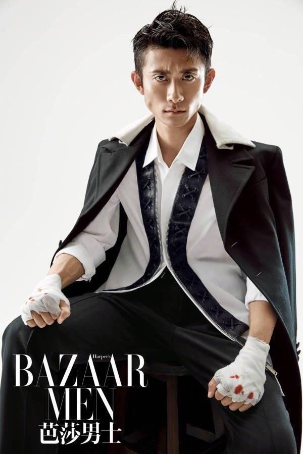 张一山登芭莎男士封面驾驭不同风格有没有被他的眼神惊到