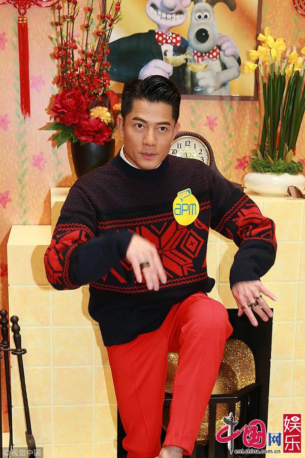 郭富城模仿猴子变"表情包"