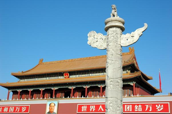 天安门上的华表是干什么用的?|华表|天安门|牌位_新浪新闻