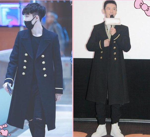 40岁黄晓明撞衫26岁张艺兴,真尴尬 网友:买家秀卖家秀一目了然