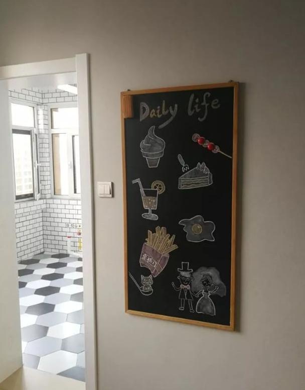 黑板墙怎么做?堪称和孩子互动的神器,原来几十