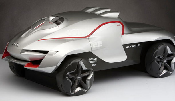 钛合金车身的奥迪概念越野车,可升降底盘无视任何地形