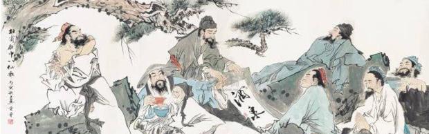 王昌龄、高适、王之涣一起喝酒,旁边歌女在唱歌,结果王之涣赢了