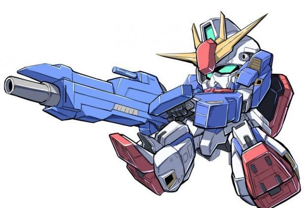 日本插画师的超级q版动漫机器人插画,不单只有高达哟!