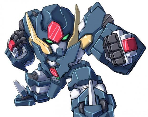 日本插画师的超级q版动漫机器人插画,不单只有高达哟!