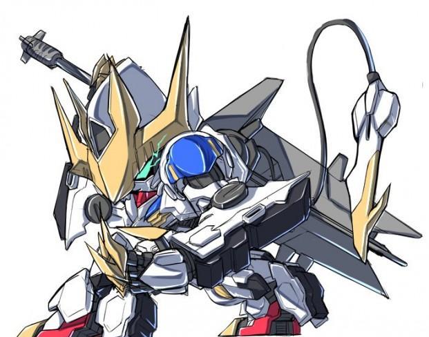 日本插画师的超级q版动漫机器人插画,不单只有高达哟!