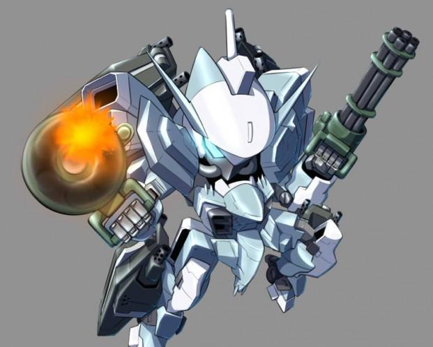 日本插画师的超级q版动漫机器人插画,不单只有高达哟!