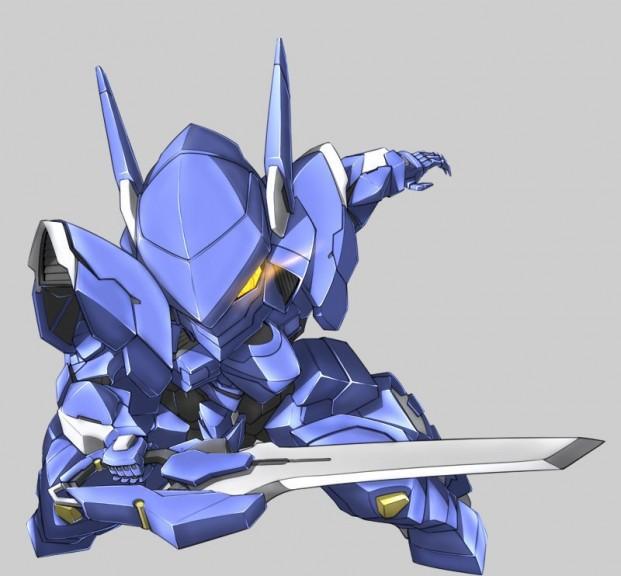 日本插画师的超级q版动漫机器人插画,不单只有高达哟!