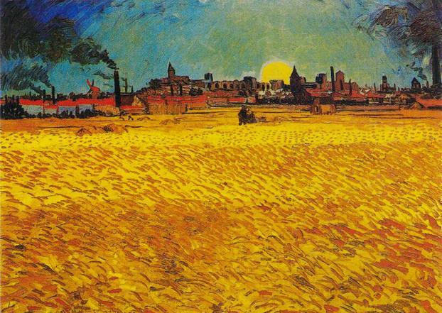 梵高油画作品麦田系列感受大师眼中的秋收喜悦